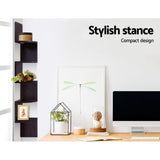 Bookcase Display Storage Stand  5 Lv Corner shelf Wall Shelf - Brown
