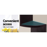 Bookcase Display Storage Stand  5 Lv Corner shelf Wall Shelf - Brown