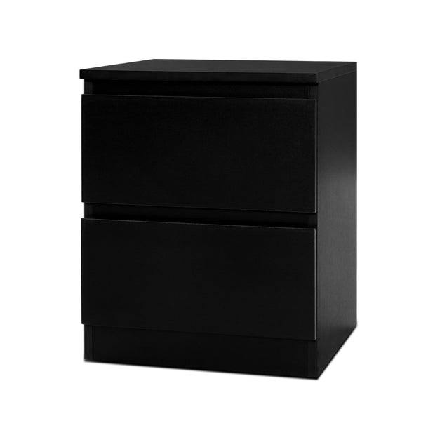 Bedside Tables Drawers Side Table Bedroom Furniture Nightstand Black Lamp stand