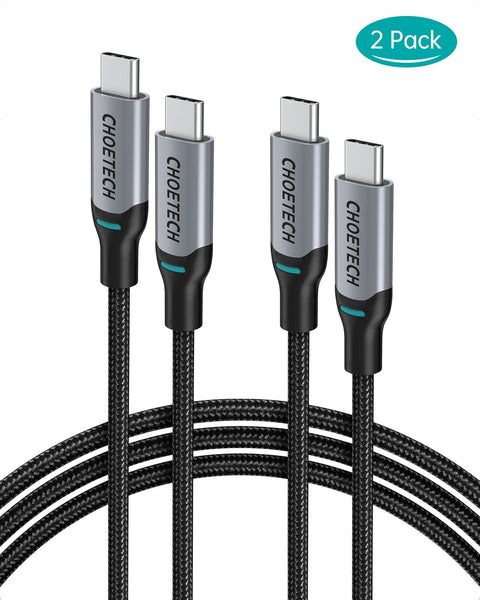 Cable USB-C Charging Cable 1.8M (x2 Pack) Braided Fast 100W