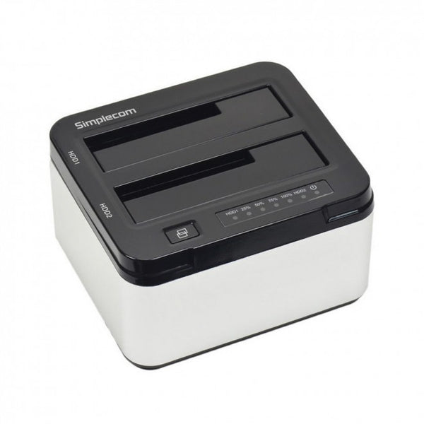 Docking Station Dual Bay USB 3.0 Aluminium Docking Station for 2.5" and 3.5" SATA HDD Silver