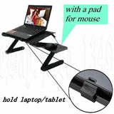 Portable Stand Adjustable Metal and ABS Portable Table