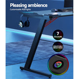 Desk Computer Gaming Desks LED Light 140CM