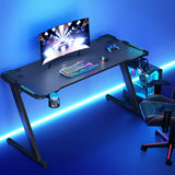 Desk Computer Gaming Desks LED Light 140CM