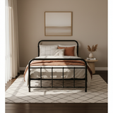 Bed Frame Metal Bed Frame Single (Black) LE