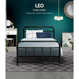 Bed Frame Metal Bed Frame Single (Black) LE