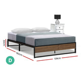 Bed Frame Metal Double Bed Base OSL