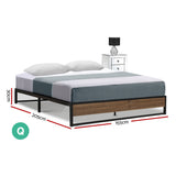 Bed Frame Metal Queen Bed Frame Bed Base OSL-