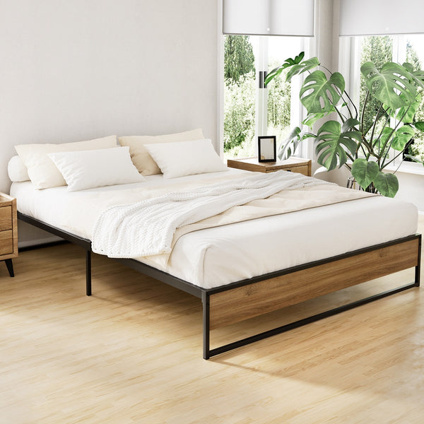 Bed Frame Metal Queen Bed Frame Bed Base OSL-