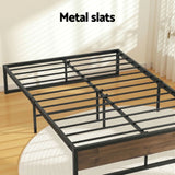 Artiss Bed Frame Metal Frame Queen Size Bed Base 2 Drawers