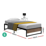 Bed Frame Metal Single Base OSL