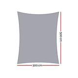Shade Sail Shade cloth 220GSM Canopy 3x5m