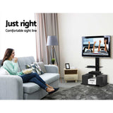 TV Stand 32 to 70 Inch Bracket Mount Swivel Height Adjustable  Black - STAND A L O N E