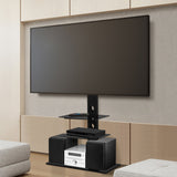 TV Stand 32 to 70 Inch Bracket Mount Swivel Height Adjustable  Black - STAND A L O N E