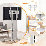 TV Floor Stand for 32-65" Mount Bracket Universal Adjustable Height with Wheels