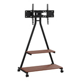 TV Stand Rolling Cart Wheels 32-75" Heavy Duty 133kg Mount Bracket