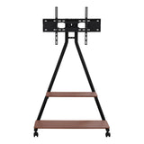 TV Stand Rolling Cart Wheels 32-75" Heavy Duty 133kg Mount Bracket