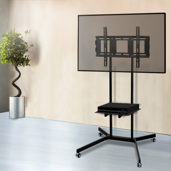 TV Stand floor for 32” to 65” TV with rotating castor wheels screen Modern Practical -STAND A L O N E