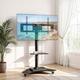 TV Stand for 40-100" Mount Bracket Adjustable Height with Wheels Universal