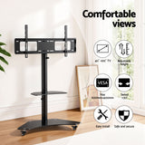TV Stand for 40-100" Mount Bracket Adjustable Height with Wheels Universal