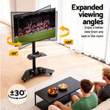 TV Stand for 40-100" Mount Bracket Adjustable Height with Wheels Universal