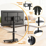 TV Stand for 40-100" Mount Bracket Adjustable Height with Wheels Universal