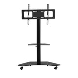 TV Stand for 32 to 70 Inch Screens Portable wheels Swivel Adjustable Black STAND A L O N E