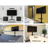 TV Stand for 32 to 70 Inch Screens Portable wheels Swivel Adjustable Black STAND A L O N E