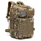 Tactical Backpack Travel Backpack Outdoor Backpack Durable Backpack Organized - ACU camouflage - Size Routine 45L