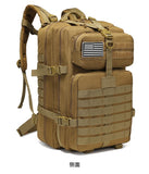 Tactical Backpack Travel Backpack Outdoor Backpack Durable Backpack Organized - ACU camouflage - Size Routine 45L