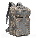 Tactical Backpack Travel Backpack Outdoor Backpack Durable Backpack Organized - Black CP - Size Routine 45L