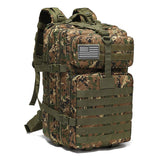 Tactical Backpack Travel Backpack Outdoor Backpack Durable Backpack Organized - CP camouflage - Size Routine 45L