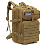 Tactical Backpack Travel Backpack Outdoor Backpack Durable Backpack Organized - CP camouflage - Size Routine 45L