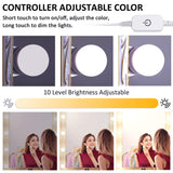 LED Makeup Vanity Lights with 14 Dimmable Light Bulbs, Hollywood Style 3 Color Modes