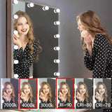 Mirror Lighting Hollywood LED Vanity Mirror Lights Kit, to use and make Dimmable Makeup mirror