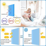 Self-adhesive Window Film Mirror Reflective Sun Protection UV Block Heat Privacy, 50cmx5m, Blue