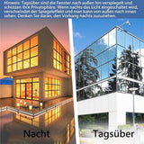 40cmx2m Self-Adhesive Window Film Mirror Reflective Silver, Blocks Heat and UV Radiation for Sun Protection and Privacy