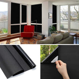 Reflective Self-Adhesive Window Film for Sun Protection UV Block and Privacy, Black, 40cmx2m