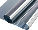 Mirror Reflective Self-Adhesive Window Film for Sun Protection UV Blocking and Privacy, Gray, 50cmx2m