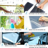 Self-adhesive Window Film Mirror Reflective Sun Protection UV Block Heat Privacy, 40cmx5m, Blue