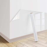 Transparent Wall Protection Film 40 cm x 3 m, Static Adhesion, Removable, Durable, Water and Oil Resistant, Easy to Clean, Furniture Foil Wall Decoration
