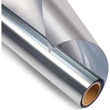 Window film One-way mirror solar protection glass sticker - Blue silver 40x300 cm