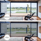 Window One-way mirror film sun protection glass sticker - Campaign - Silver -40x200cm