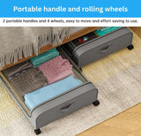 Under Bed Storage Rolling 50L Large Capacity and Wheels  Containers XXL OPTION 2
