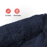 Pet Sofa Cover Soft with Bolster M Size (Dark Blue) FI-PSC-121-SMT