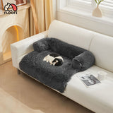 Pet Sofa Cover Soft with Bolster S Size (Grey) FI-PSC-124-SMT