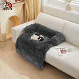 Pet Sofa Cover Soft with Bolster L Size (Grey) FI-PSC-126-SMT