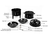 BBQ Charcoal BBQ Smoker 3-in-1