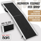 Kartrite Foldable Aluminium Dog Ramp -  183 x 38cm