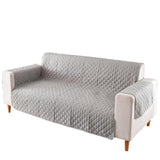 190x195cm Seater Pet Sofa Protector Cover Quilted Couch Covers Lounge Slipcover - Grey